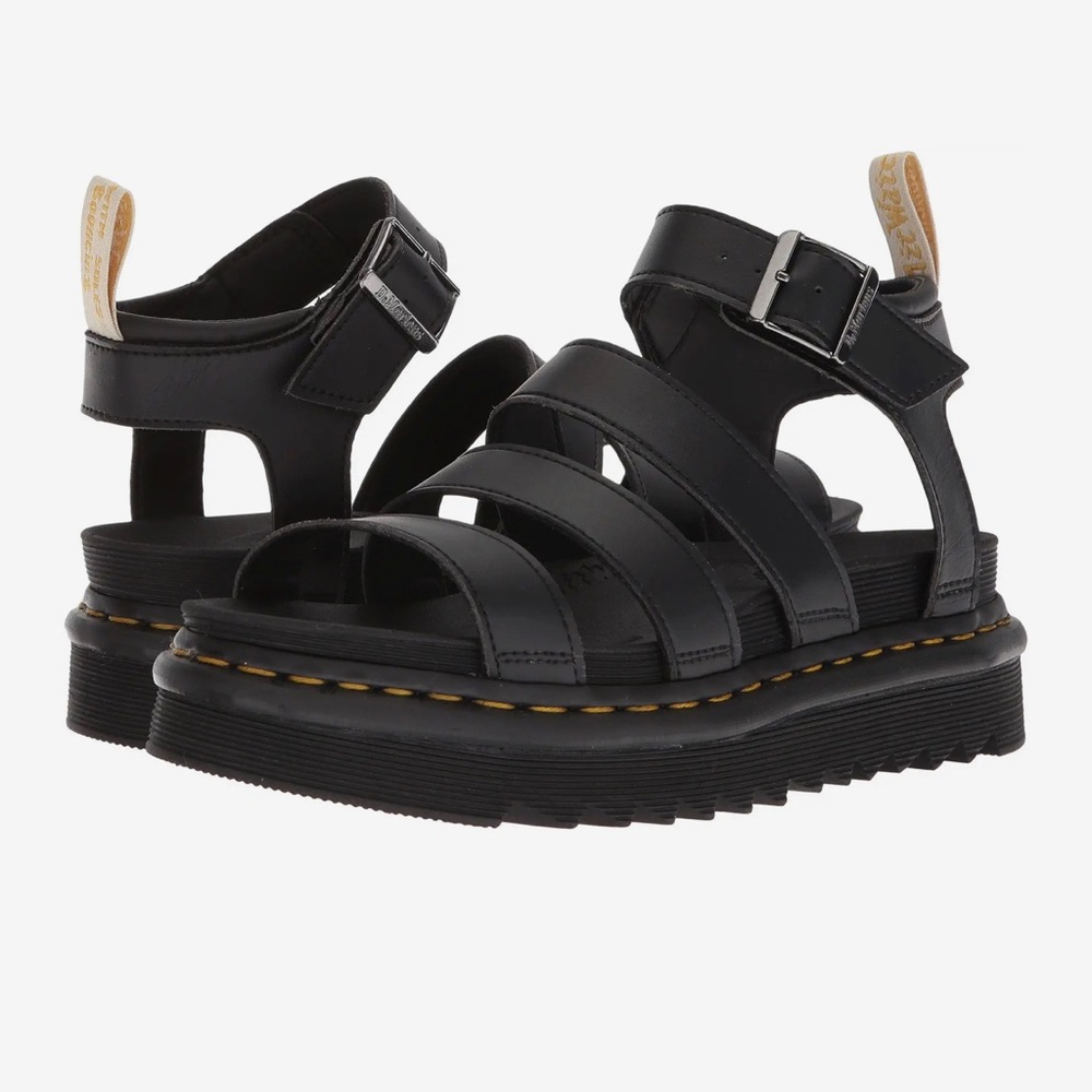 Dr. Marten vegan leather Blaire platform sandals- mint condition